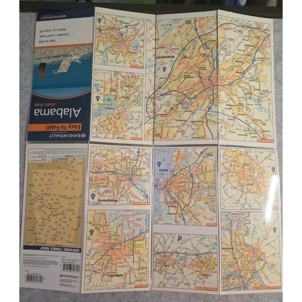 Rand McNally Easy to Fold United States Laminated Map 13 States
